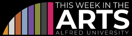 This week in the arts with alfred logo