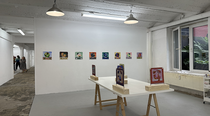 A photo of an art gallery