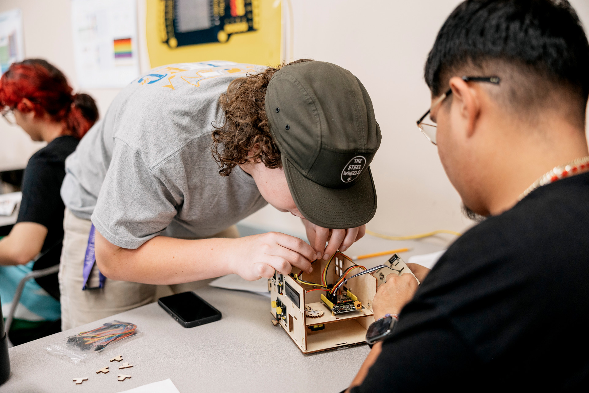 A student studying engineering
