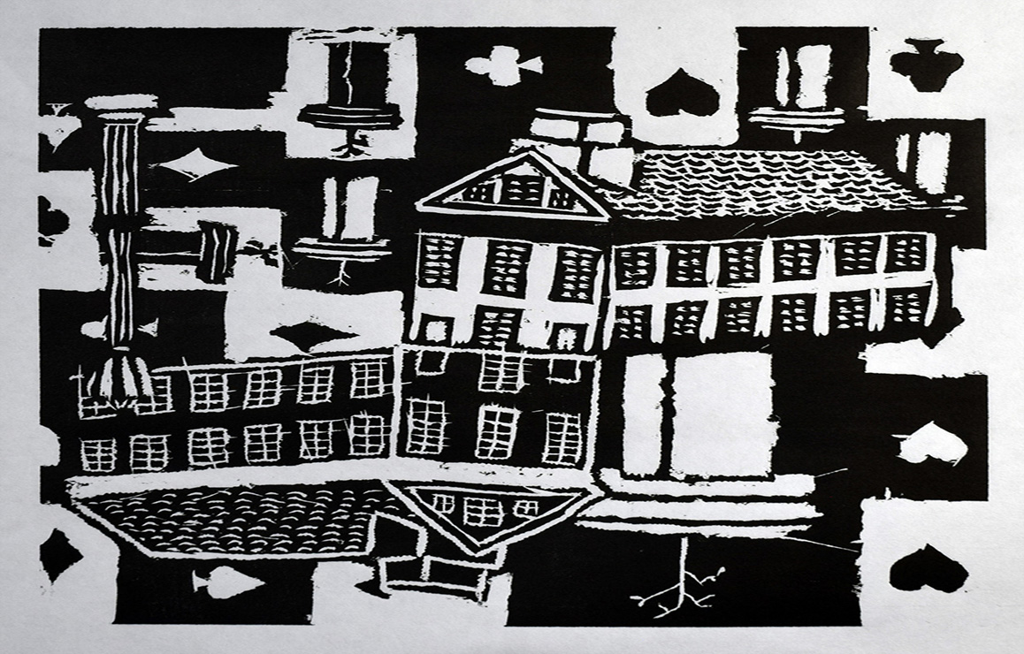 A photo of a student's artwork