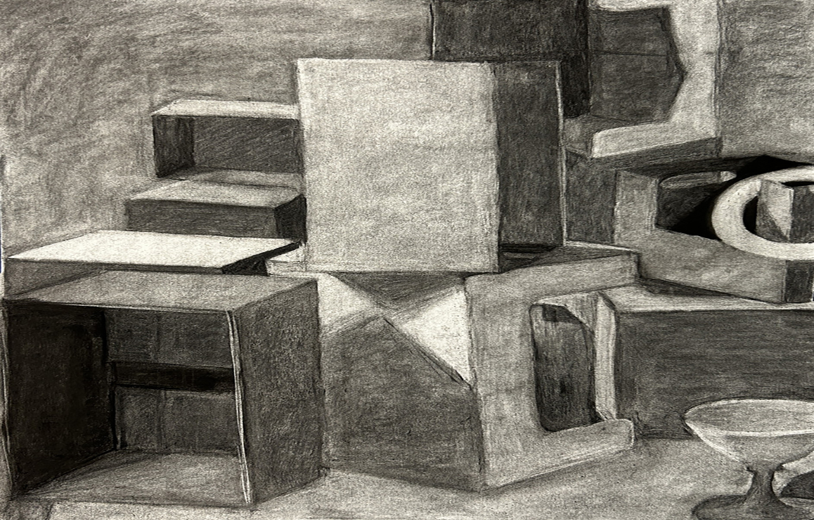 A photo of a student's artwork