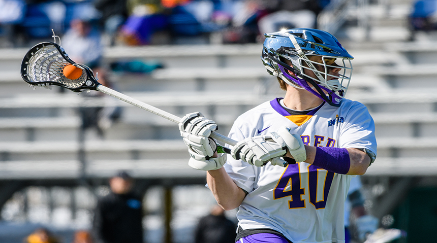 A photo of a men's lacrosse player