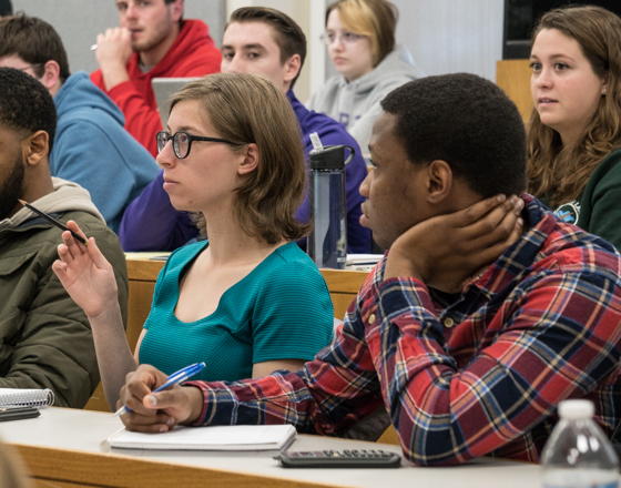 Group of students in class