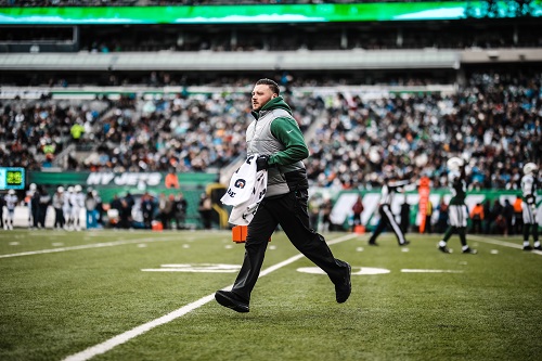 Robert Minlionica on a football field