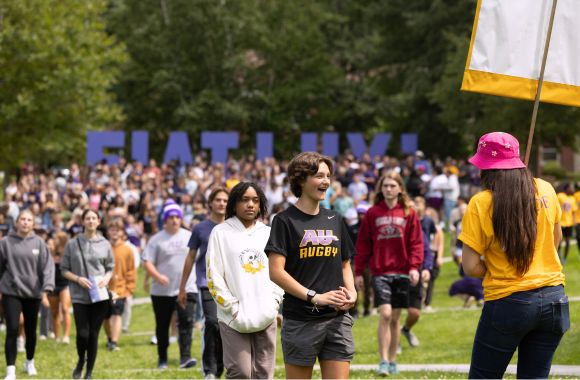 A photo of Alfred University students