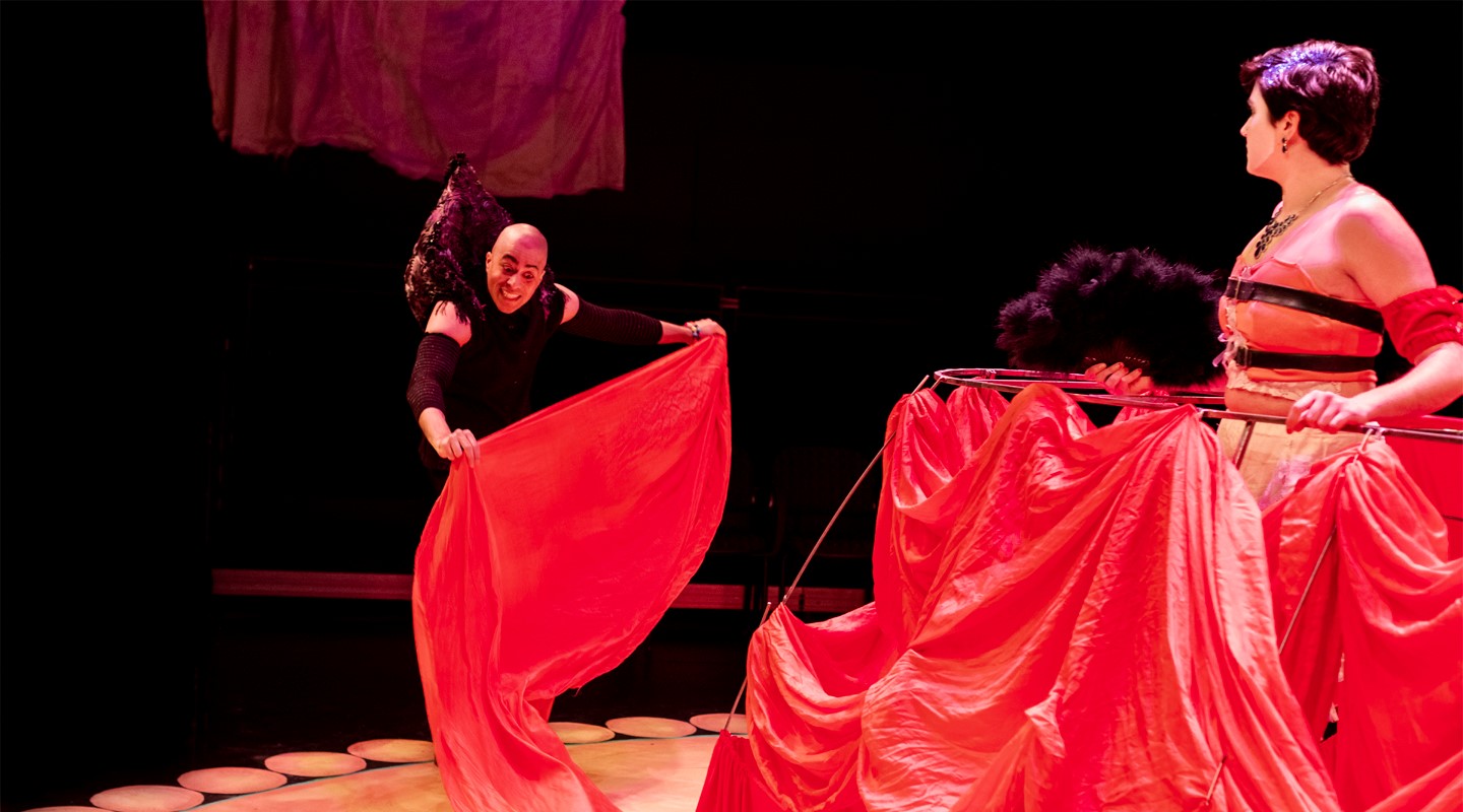 Performance students on stage