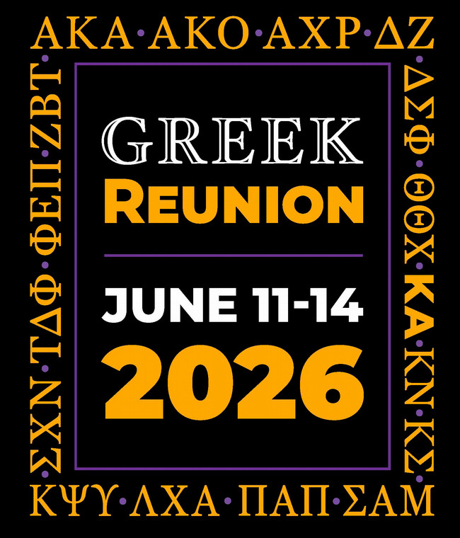 A graphic of Greek Reunion 2026