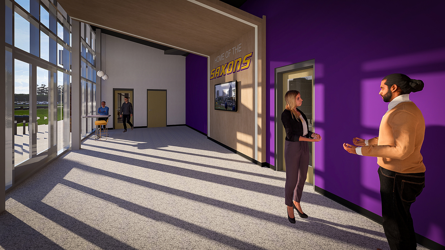 people gathered in facility common area