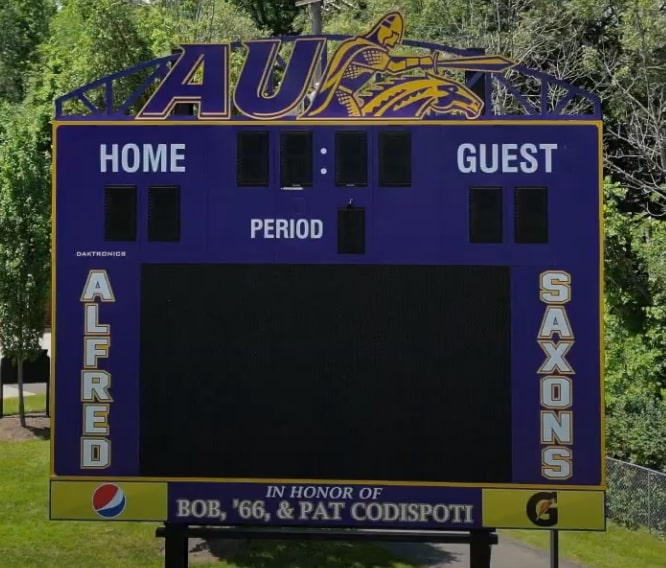 Alfred University Codispoti Scoreboard Dedication Ceremony