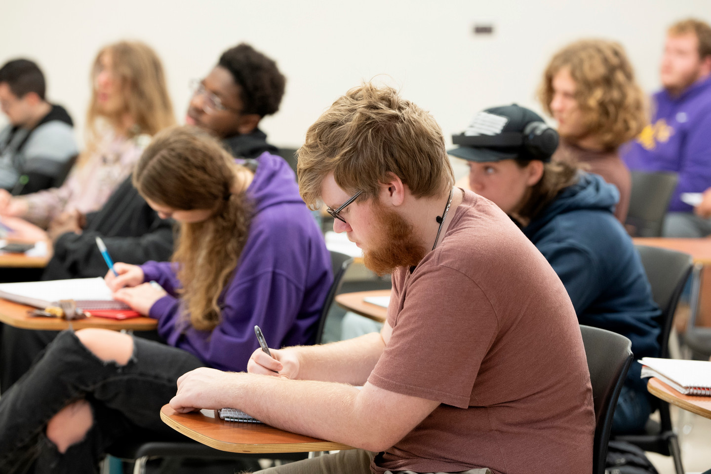 students taking notes
