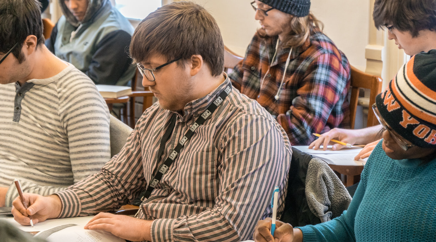 students taking notes