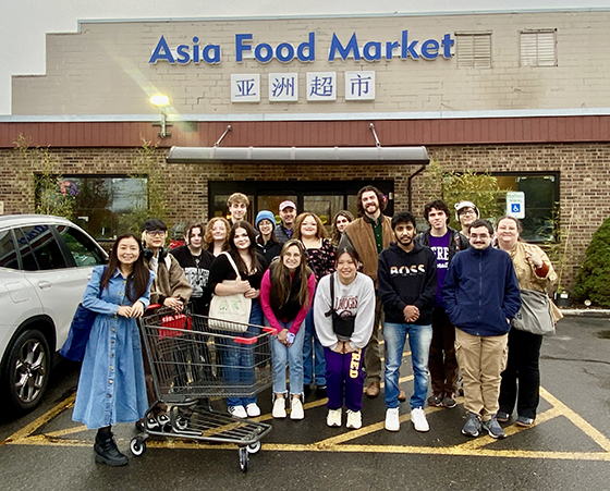 people in front of Asia Food Market