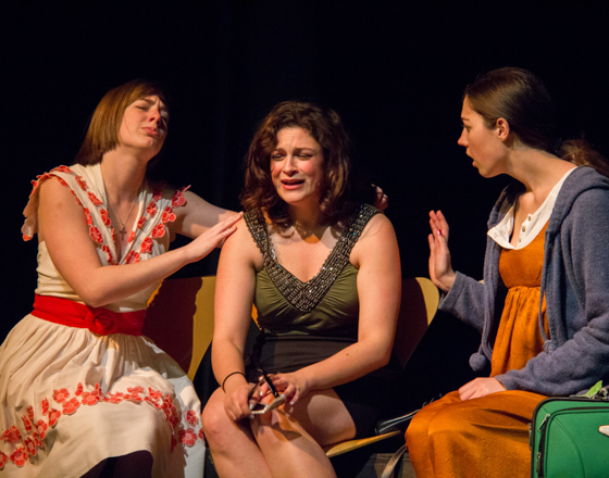 Students acting in a play