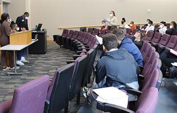 Debate was vigorous in Assistant Professor of Political Science Desmond Wallace's class