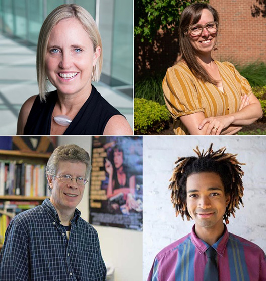 Four faculty members portraits