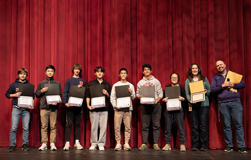 image of math competition winners