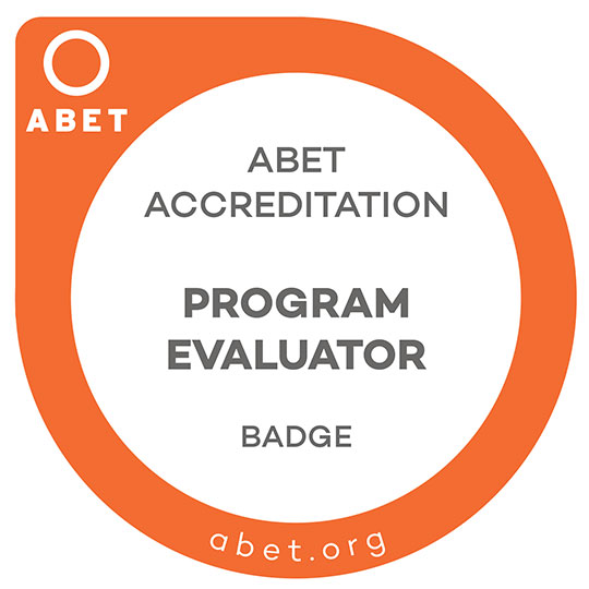 ABET program evaluator badge logo