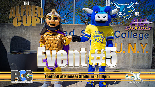 image promoting Alfred Cup football game