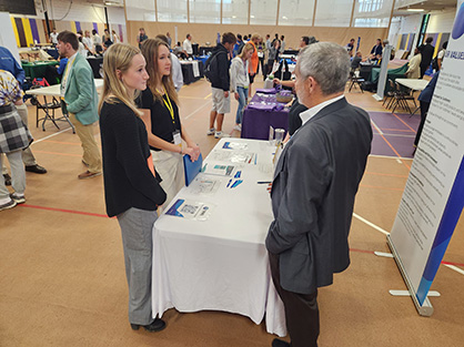 image of students at career fair