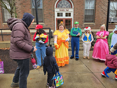 little kids trick or treating