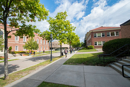 photo of academic buildings on campus