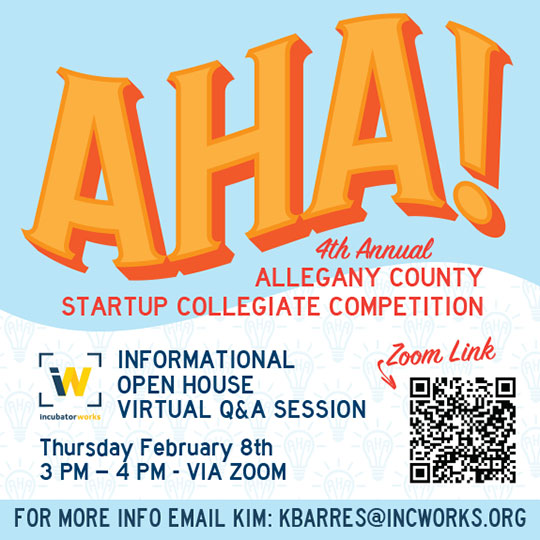 digital poster promoting event open house