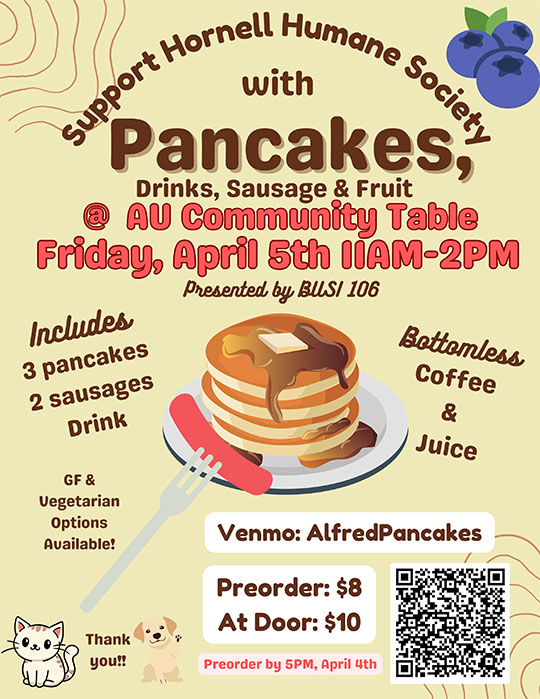 digital poster promoting fundraising event