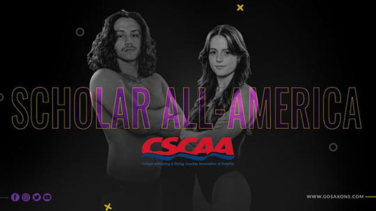 two student-athletes, swimmers