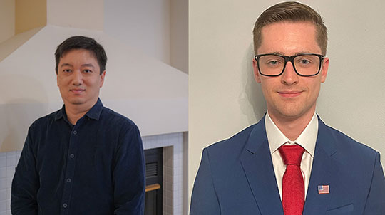 headshots of Myungkoo Kang and Patrick Lynch