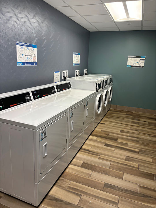 photo of laundry washers and dryers