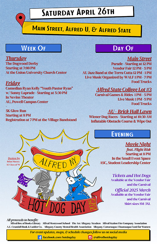 poster promoting hot dog day