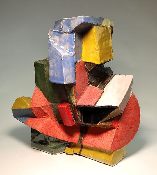 a piece of ceramic art