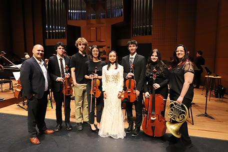 image of students and faculty at Lincholn Center