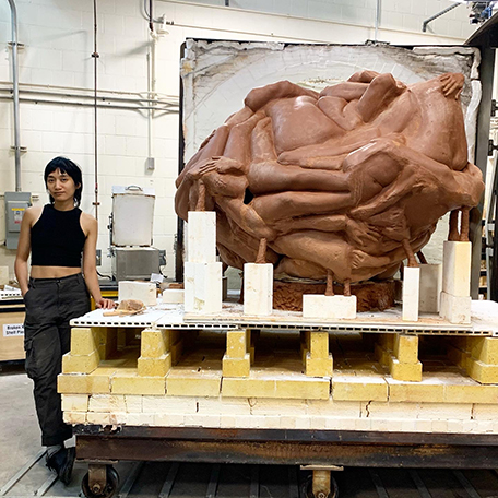 image of regina brown with art