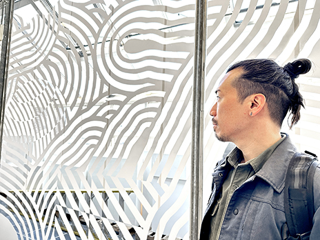 image of Taro with art