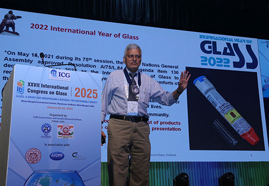 man at podium talking