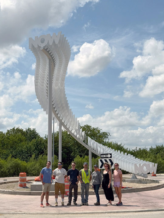 Alicia Eggert M.F.A. '09 has public artwork showing in Fort Worth