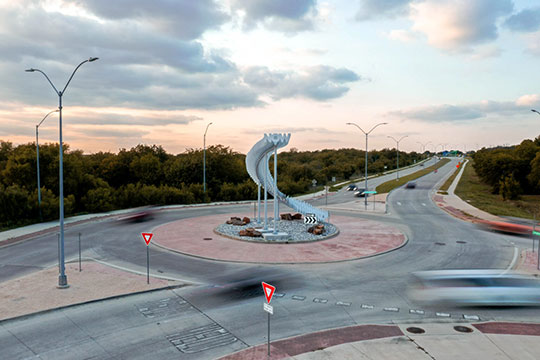Alicia Eggert M.F.A. '09 has public artwork showing in Fort Worth