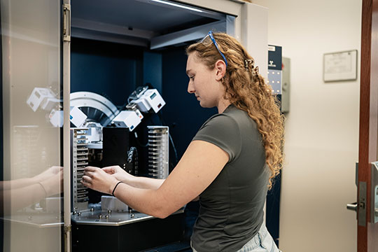 woman working in a lab