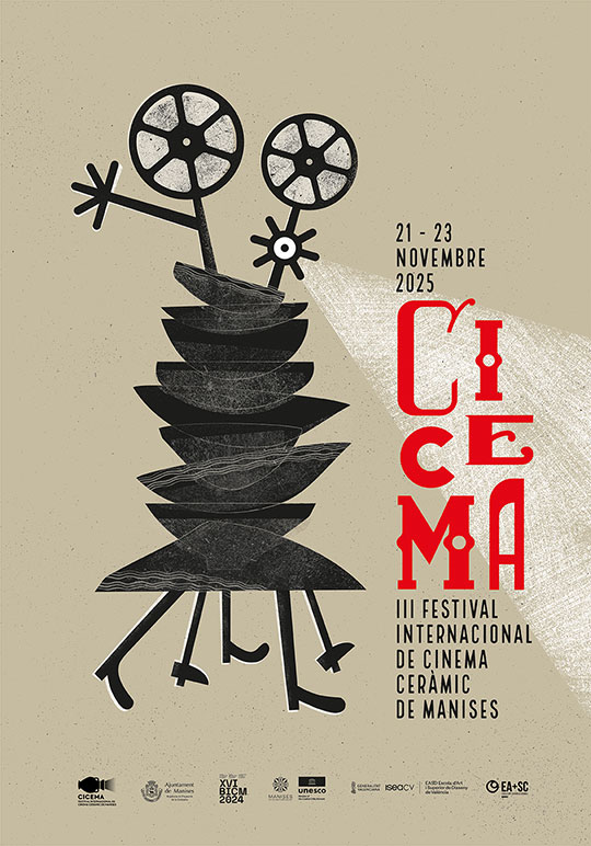 poster promoting ceramics film festival