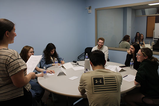 people sitting around a table