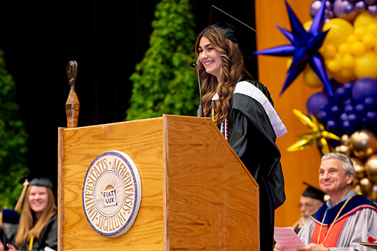 Lily Janik at Commencement 2026
