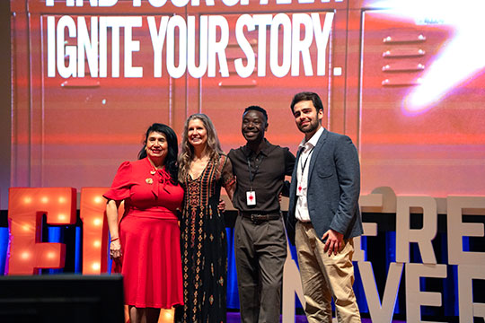 group of people on stage