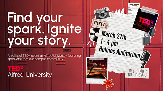 TEDxAlfred University promo poster