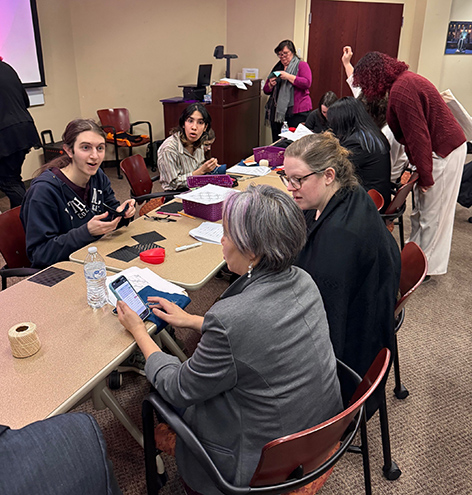 Alfred University students at USITT jobs fair in Syracuse