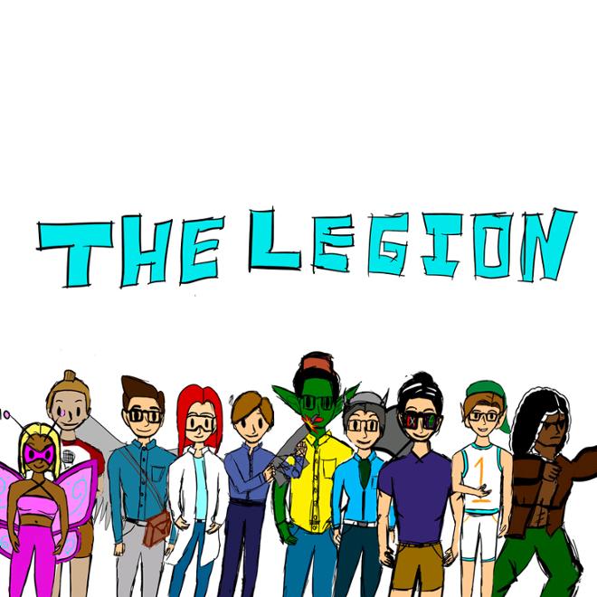 the legion with drawn characters