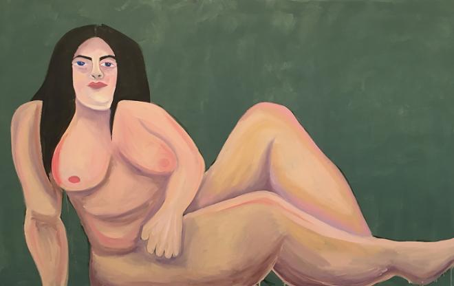 Nude painting of the artist.