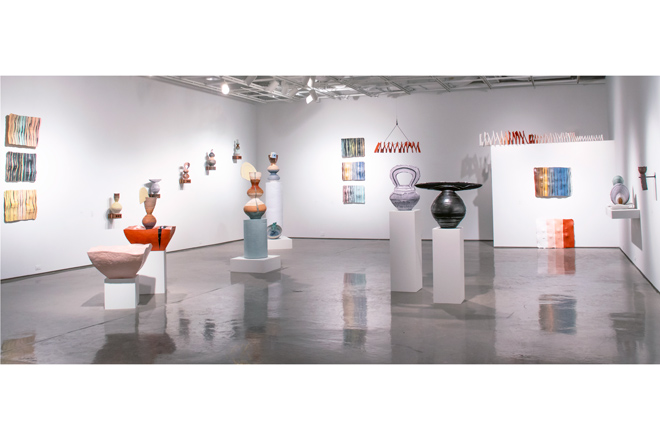 Solarium Gallery installation ceramic works