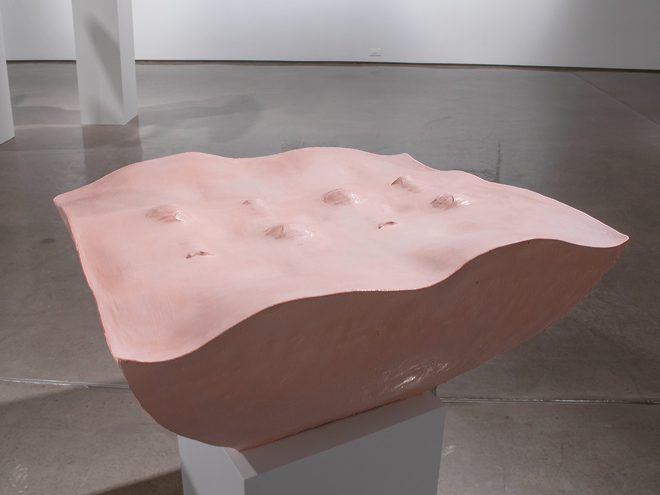 Pink Raw Clay Ceramic Table Form