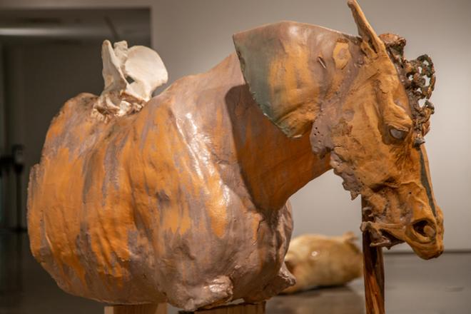 Side of horse sculpture 